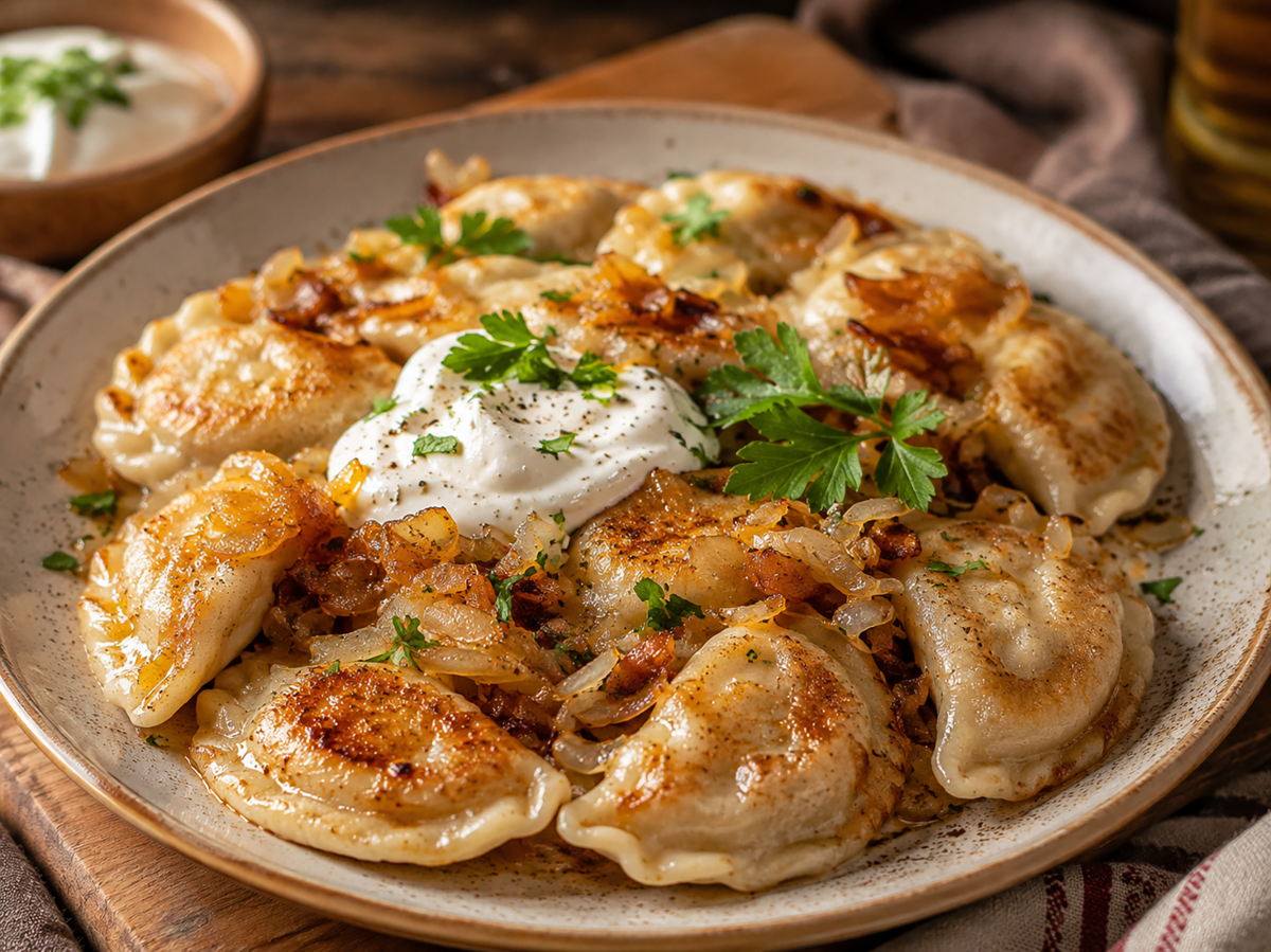 A trip to Poland with Potato, Cheese and Fried Onion&nbsp;Pierogi